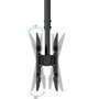 Tooq Soporte de Techo para 2 Pantallas 43-86 pulgadas Negro